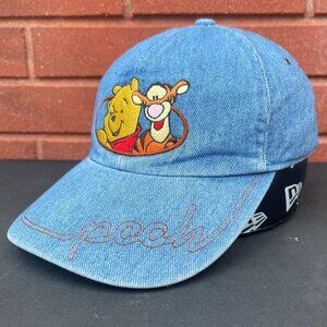 Vintage Winnie the Pooh & Tigger Denim Hat – Embroidered Disney Cap